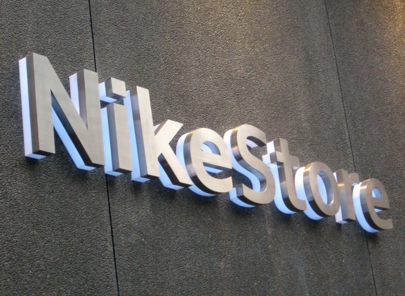 HALO LIT STAINLESS LETTERS