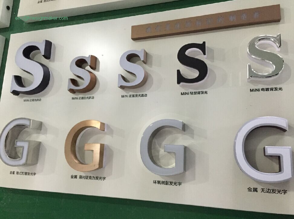 GEL RESIN FILLED LETTERS