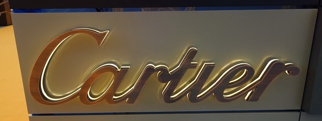 HALO LIT COPPER LETTERS